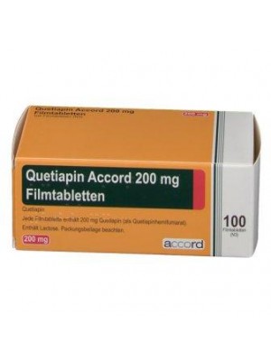 Quetiapin 200 mg. 60 tablets