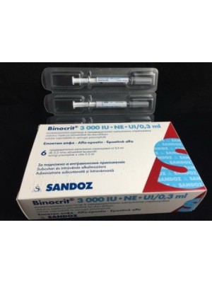 BINOCRIT. 3000 IU / 0.5 ml. 6 syringes
