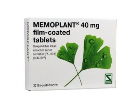 Memoplant 40 mg. 20 tablets