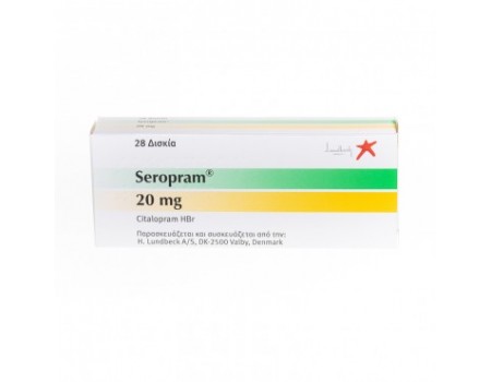 SEROPRAM table. 20 mg. 28 tablets