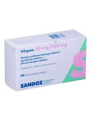 Vilspox 50 mg. / 1000 mg. 30 tablets