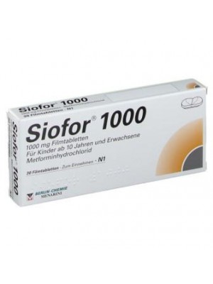 Metfocon 1000 mg. 30 tablets