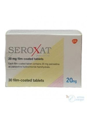 Seroxat 20 mg. 30 tablets