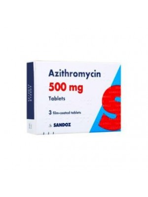 Azitromycin 500 mg. 3 capsules