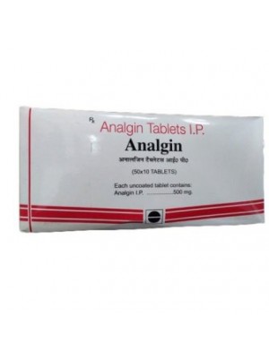 Analgin 500 mg. 60 tablets