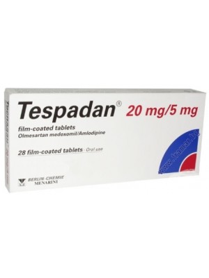 Tespadan 20 mg. / 5 mg. 28 tablets