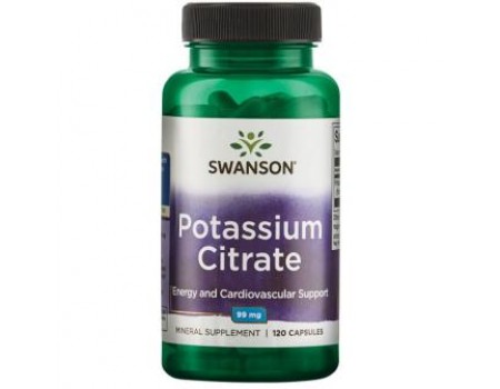 Potassium Citrate 99 mg. 120 capsules
