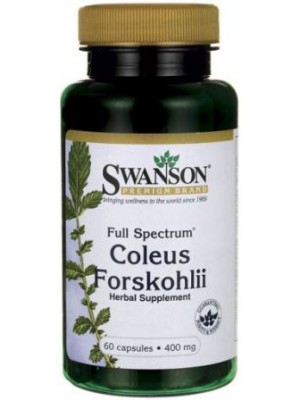 Coleus Forskohlii 400 mg. 60 capsules