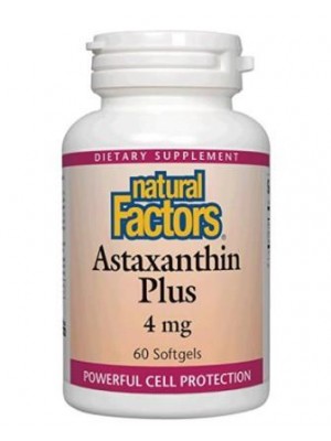 Astaxanthin plus 4 mg. 60 capsules
