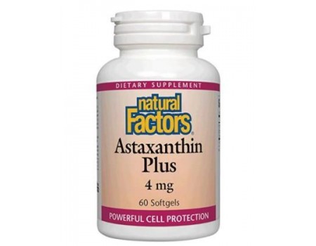 Astaxanthin plus 4 mg. 60 capsules