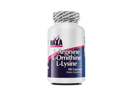 L - ARGININE L - ORNITHINE L - LYSINE 100 capsules