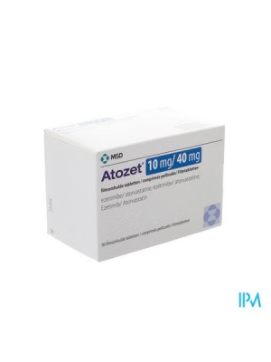 ATOZET 10 mg. / 40 mg. 30 tablets