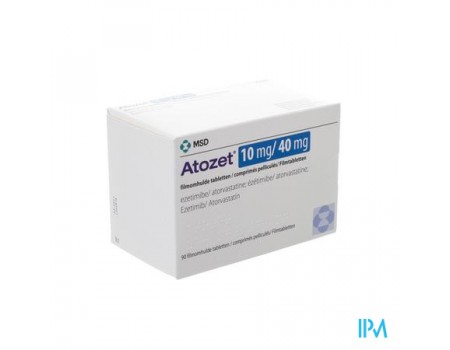 ATOZET 10 mg. / 40 mg. 30 tablets