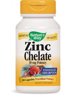 Zinc Chelate 30 mg. 100 capsules