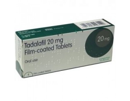Tadalafil 20 mg. 20 tablets