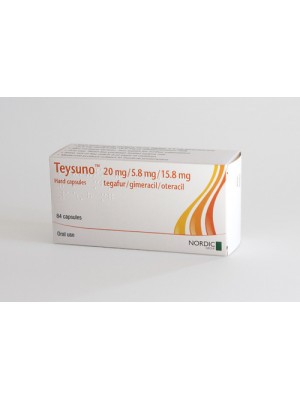 Teysuno 20 mg. / 5.8 mg. / 15.8 mg. 84 tablets