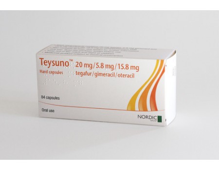 Teysuno 20 mg. / 5.8 mg. / 15.8 mg. 84 tablets