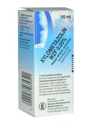 Xylometazolin 0.05 % 10 ml.