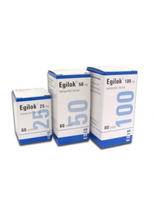 Egilok 25mg. 60 tablets