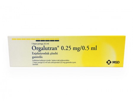 Orgalutran 0.25 mg. / 0.5 ml. 1 ampule