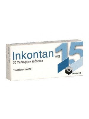 Inkontan 15 mg. 30 tablets