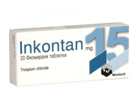 Inkontan 15 mg. 30 tablets