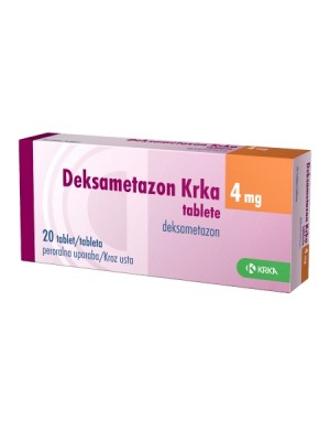 Deksametazon 4 mg. 20 tablets