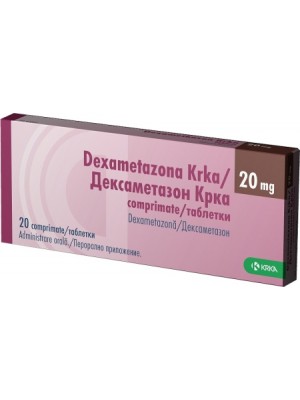 Dexametazona 8mg. 20 tablets