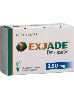 EXJADE 250mg. 28 tablets