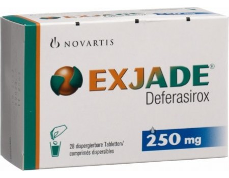 EXJADE 250mg. 28 tablets