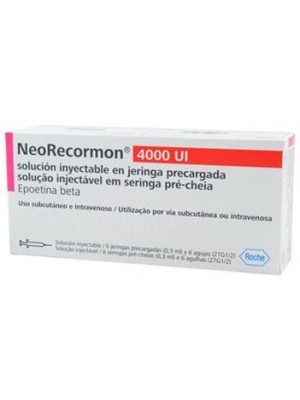 Neorecormon 4000 IU. 6 syringe