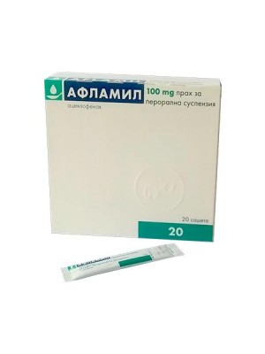 AFLAMIL 100 mg. 20 sachets