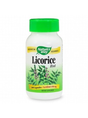 LICORICE 450 mg. 100 capsules