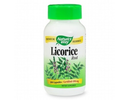 LICORICE 450 mg. 100 capsules
