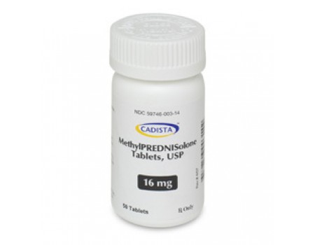 Methylprednisolone 16 mg. 20 tablets