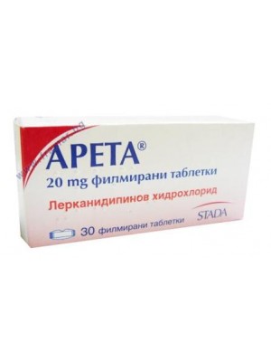 Areta 20 mg. 30 tablets