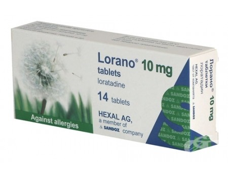 Lorano 10 mg. 14 tablets