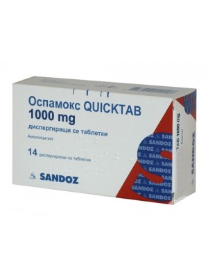OSPAMOX QUICKTAB 1000 mg. 14 tablets