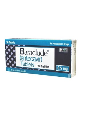 Baraclude 0.5 mg. 30 tablets