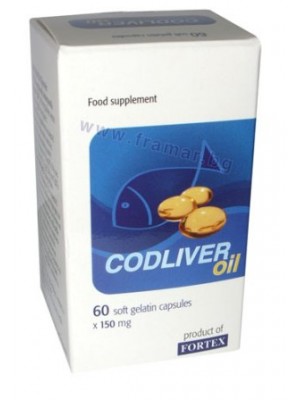 Codliver oil 150 mg. 60 capsules
