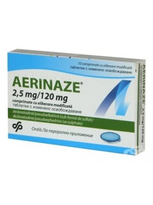 AERINAZE 120 mg. 10 tablets