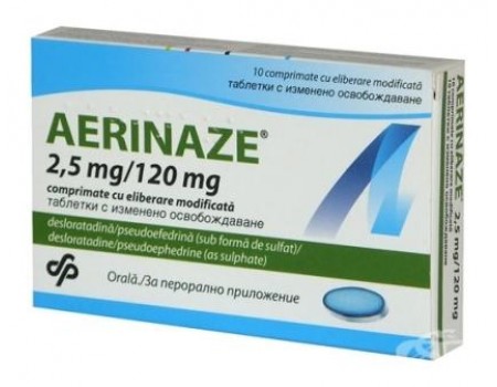 AERINAZE 120 mg. 10 tablets