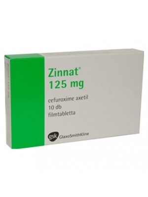 Zinnat 125 mg. 10 tablets