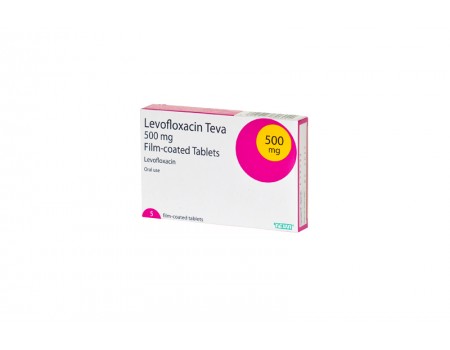 Levofloxacin 500 mg. 5 tablets