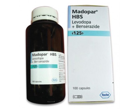 Madopar HBS and 100 mg. / 25 mg. 100 capsules