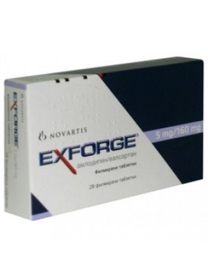 EXFORGE. 5 mg./160 mg. 28 tablets