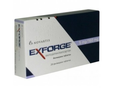 EXFORGE. 5 mg./160 mg. 28 tablets