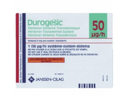 DUROGESIC transdermal patch 50 mcg. / 5 JANSSEN - CILAG