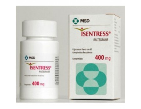 ISENTRESS. 400 mg. 60 tablets