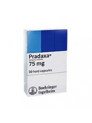 PRADAXA. 75 mg. 30 capsules